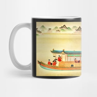 Boat on the Mekong Mug